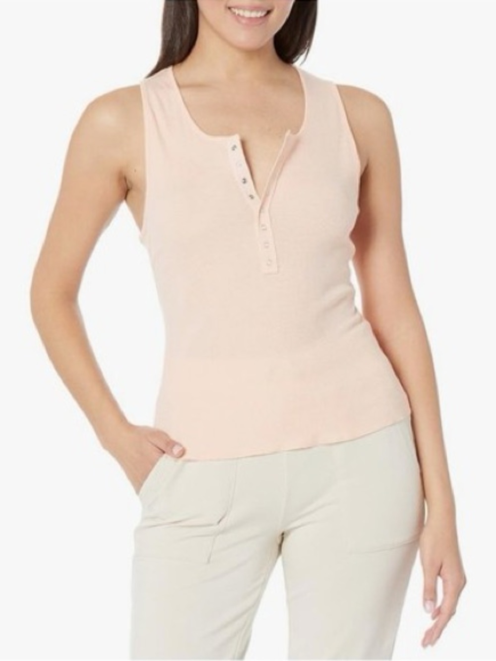 Intimately Free People Women’s “The Laid Back” Henley Tank Top